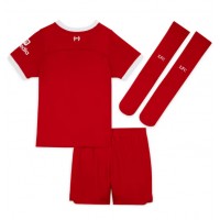 Billiga Liverpool Barnkläder Hemma fotbollskläder till baby 2023-24 Kortärmad (+ Korta byxor)